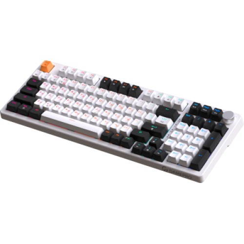 Клавиатура GamePro MK170W Hot-Swap Red Swich RGB USB UA White (MK170W)
