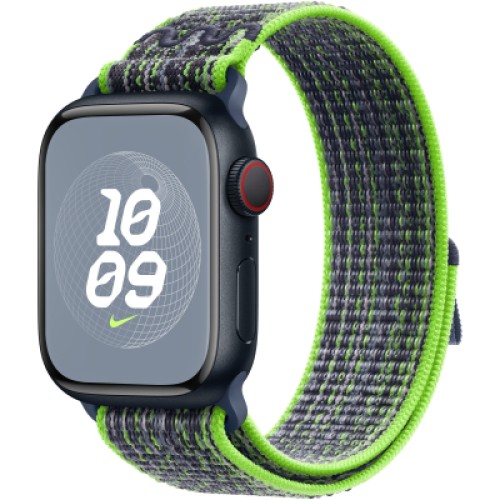 Ремешок для смарт-часов Apple 41mm Bright Green/Blue Nike Sport Loop (MTL03ZM/A) Ремешок для смарт-часов Apple 41mm Bright Green/Blue Nike Sport Loop (MTL03ZM/A)