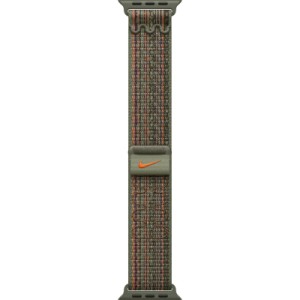 Ремінець до смарт-годинника Apple 41mm Sequoia/Orange Nike Sport Loop (MTL33ZM/A)