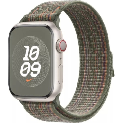 Ремешок для смарт-часов Apple 41mm Sequoia/Orange Nike Sport Loop (MTL33ZM/A) Ремешок для смарт-часов Apple 41mm Sequoia/Orange Nike Sport Loop (MTL33ZM/A)