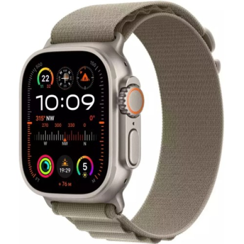 Ремешок для смарт-часов Apple 49mm Olive Alpine Loop - Large (MT5V3ZM/A) Ремешок для смарт-часов Apple 49mm Olive Alpine Loop - Large (MT5V3ZM/A)