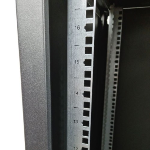 Шкаф настенный Eserver 18U 19" 600х600х907 (Ш*Г*В), сктекло, серая (ES-Е1860B)