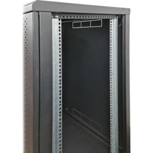 Шкаф настенный Eserver 18U 19" 600х600х907 (Ш*Г*В), сктекло, серая (ES-Е1860B)