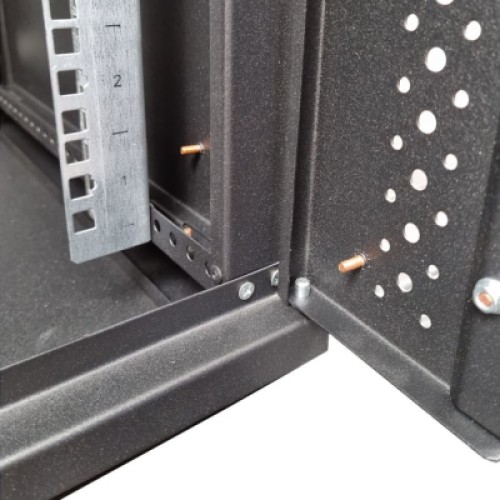 Шкаф настенный Eserver 18U 19" 600х600х907 (Ш*Г*В), сктекло, серая (ES-Е1860B)