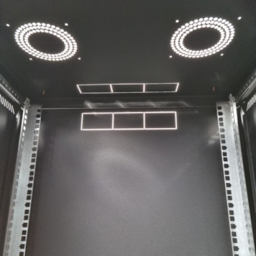 Шкаф настенный Eserver 18U 19" 600х600х907 (Ш*Г*В), сктекло, серая (ES-Е1860B)