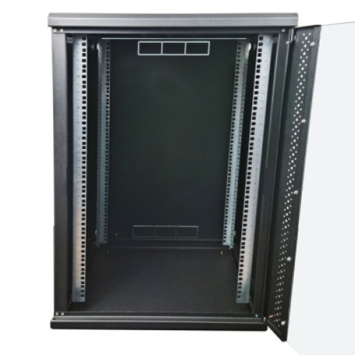 Шкаф настенный Eserver 18U 19" 600х600х907 (Ш*Г*В), сктекло, серая (ES-Е1860B)