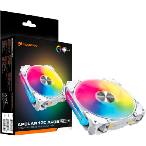 Кулер для корпуса Cougar Apolar 120 ARGB (White)