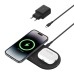 Зарядное устройство Belkin 2in1 15W Pad Qi2 black (WIZ021VFBK)