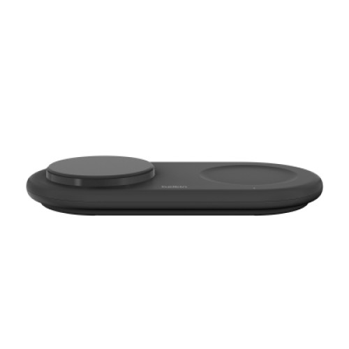 Зарядное устройство Belkin 2in1 15W Pad Qi2 black (WIZ021VFBK)