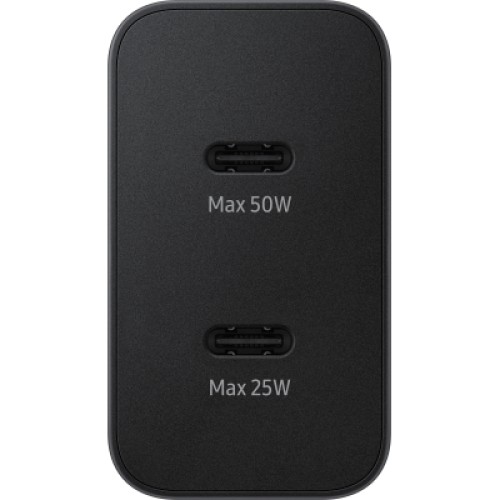 Зарядное устройство Samsung 50W 2xUSB-С + cableUSB-C to USB-C 1.8m black (EP-T5020XBEGEU)