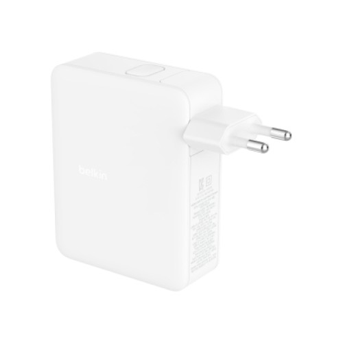 Зарядное устройство Belkin 140W 3хUSB-С GAN PD PPS USB-A White (WCH014BTWH)