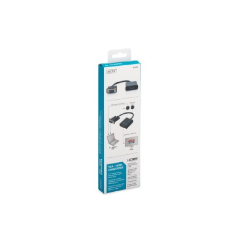Переходник VGA to HDMI (M/F), Full HD Digitus (DA-70473)