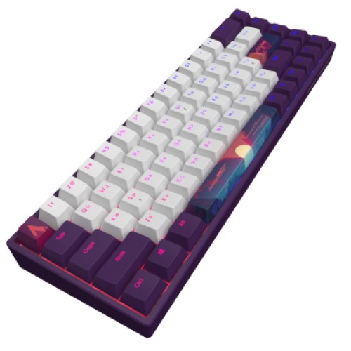 Клавиатура Dark Project Sunrise PBT RGB Mech G3MS Sapphire USB Violet/White (DPP68_GSH_SUNR_ANSI_UA)