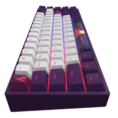 Клавиатура Dark Project Sunrise PBT RGB Mech G3MS Sapphire USB Violet/White (DPP68_GSH_SUNR_ANSI_UA)