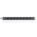 Силовой блок 1U, 8xSchuko, 16A, 250V, вилка Schuko Zpas (DN-95401)