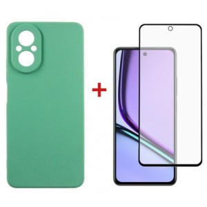 Чехол для мобильного телефона Dengos Realme C67 Soft + Glass Mint (DG-KM-100)