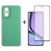 Чехол для мобильного телефона Dengos Realme C67 Soft + Glass Mint (DG-KM-100)