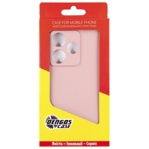 Чехол для мобильного телефона Dengos Xiaomi Redmi 13 4G Soft + Glass Pink (DG-KM-99)