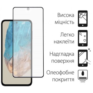 Стекло защитное Dengos Full Glue Samsung Galaxy M35 5G (black) (TGFG-363)