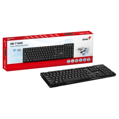 Клавиатура Genius KB-7100X Wireless UA Black (31320001406)