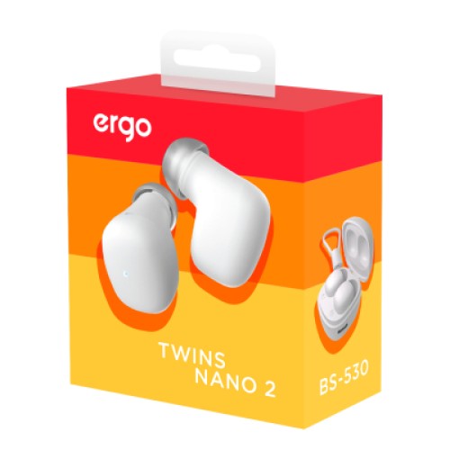 Наушники Ergo BS-530 Twins Nano 2 White (BS-530W)