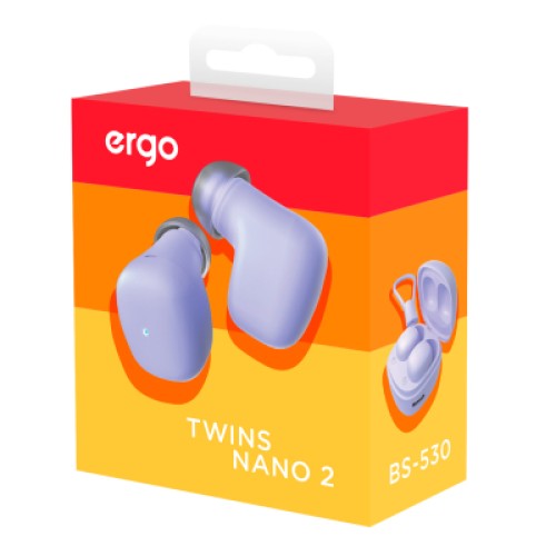 Наушники Ergo BS-530 Twins Nano 2 Violet (BS-530V)