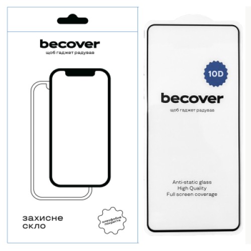 Стекло защитное BeCover Motorola Moto G32 10D Black (711822)