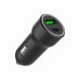 Зарядное устройство Gembird 1xUSB-A (18W QC3.0) + 1xUSB-C (20W PD) black (TA-UC-A2PDQC20-CAR-01)