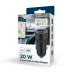 Зарядное устройство Gembird 1xUSB-A (18W QC3.0) + 1xUSB-C (20W PD) black (TA-UC-A2PDQC20-CAR-01)