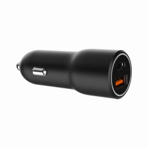 Зарядное устройство Gembird 1xUSB-A (18W QC3.0) + 1xUSB-C (PD 20W) black (TA-UC-AC2PDQC38-CAR-01)