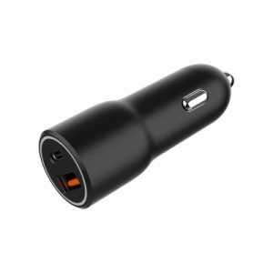 Зарядное устройство Gembird 1xUSB-A (18W QC3.0) + 1xUSB-C (PD 20W) black (TA-UC-AC2PDQC38-CAR-01)