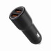 Зарядное устройство Gembird 2xUSB-A (18W QC3.0) black (TA-UC-A2QC36-CAR-01)