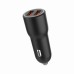 Зарядное устройство Gembird 2xUSB-A (18W QC3.0) black (TA-UC-A2QC36-CAR-01)