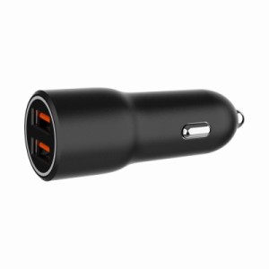 Зарядное устройство Gembird 2xUSB-A (18W QC3.0) black (TA-UC-A2QC36-CAR-01)