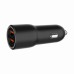 Зарядное устройство Gembird 2xUSB-A (18W QC3.0) black (TA-UC-A2QC36-CAR-01)