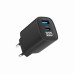 Зарядное устройство Gembird 1xUSB-A (QC3.0 18W) + 1 Type-C (PD20W) LCD black (TA-UC-PDQC30LCD-BK-01)