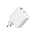 Зарядное устройство Gembird 1xUSB-A + 1 Type-C (PD20Вт + QC3.0 18Вт) white (TA-UC-PDQC20L-W-01)