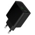 Зарядное устройство Gembird 1xUSB-A + 1 Type-C (PD20Вт + QC3.0 18Вт) black (TA-UC-PDQC20-01-BK)