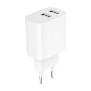 Зарядное устройство Gembird 2 USB-A 5V/2.4A (12W) white (TA-UC-2A12-01)