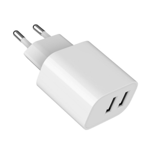 Зарядное устройство Gembird 2 USB-A 5V/2.4A (12W) white (TA-UC-2A12-01)