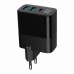 Зарядное устройство Gembird 2хUSB-A (QC3.0 18W) + 1хType-C (PD20W) LCD black (TA-UC-PDQC30LCD-BK-02)