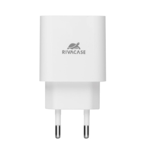Зарядное устройство RivaCase 1xUSB Type-C PD 20 Вт кабель Type-C white (PS4101 WD4 (White))