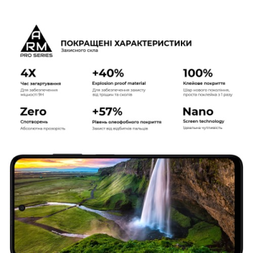 Стекло защитное Armorstandart Pro HMD Pulse Pro / Pulse Plus Black (ARM79285)