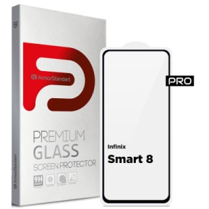 Стекло защитное Armorstandart Pro Infinix Smart 8 Black (ARM73226)