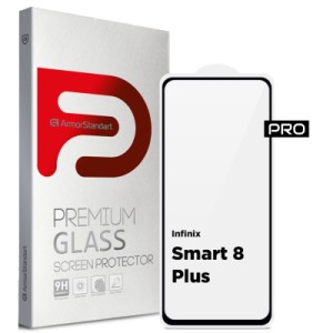 Стекло защитное Armorstandart Pro Infinix Smart 8 Plus Black (ARM73825)