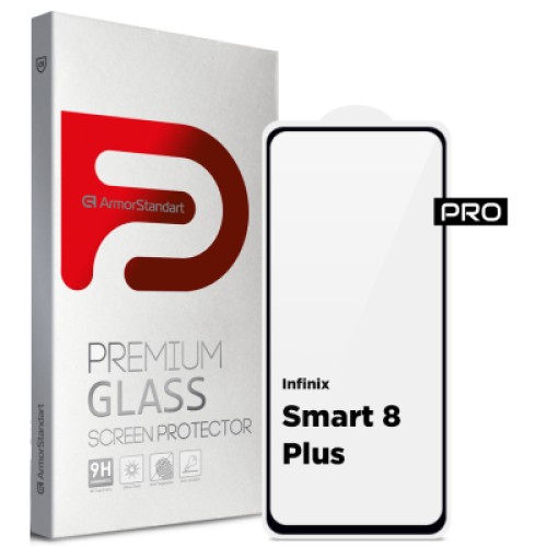 Стекло защитное Armorstandart Pro Infinix Smart 8 Plus Black (ARM73825)