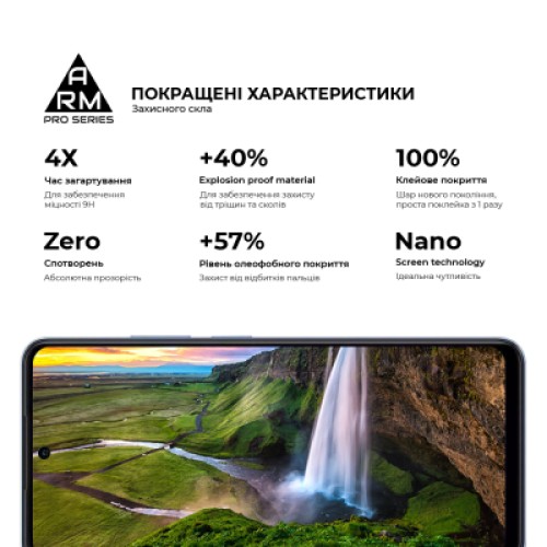 Стекло защитное Armorstandart Pro Realme C65 4G Black (ARM77901)