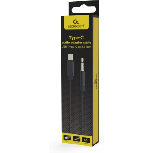 Переходник USB-C to stereo audio 3.5mm (CDLA) 1.5m Cablexpert (CCA-CM3.5M-1.5M)