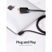 Кабель мультимедийный USB-C 3.1 to HDMI 1.5m 90° 4K 60 Гц PVC Black Vention (CGVBG)