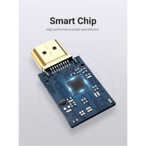 Кабель мультимедийный USB-C 3.1 to HDMI 1.5m 90° 4K 60 Гц PVC Black Vention (CGVBG)